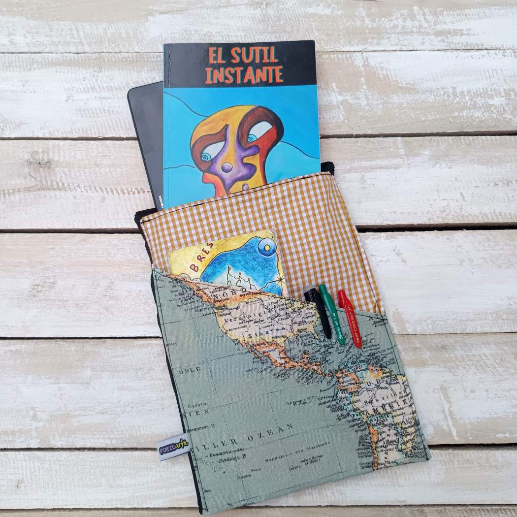 Funda libro mapamundi - Imagen 2